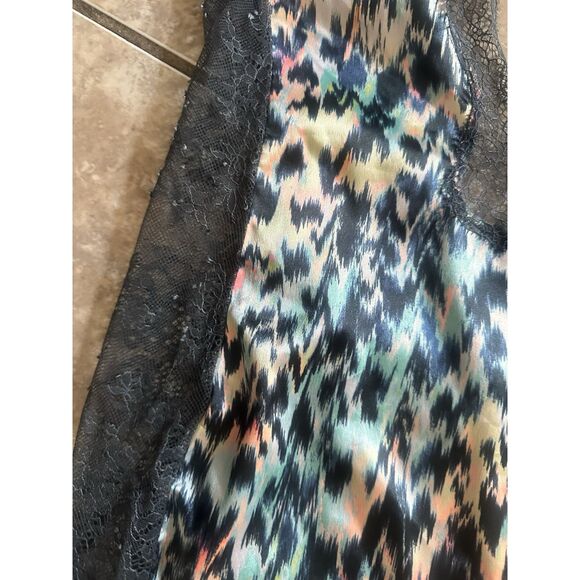 Victoria Secret S Satin Printed Cami Top Slip Gown - Picture 2 of 5